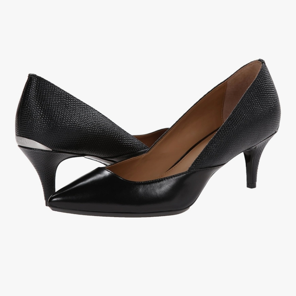 Calvin Klein Women Patna Black Dress Pumps Heels Shoes